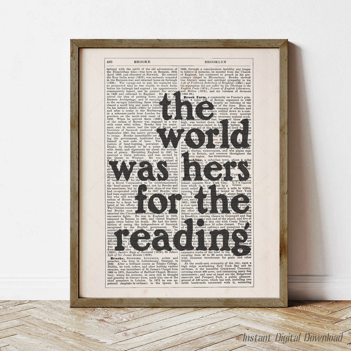 Betty Smith The World Was Hers For The Reading Dictionary Quote Poster