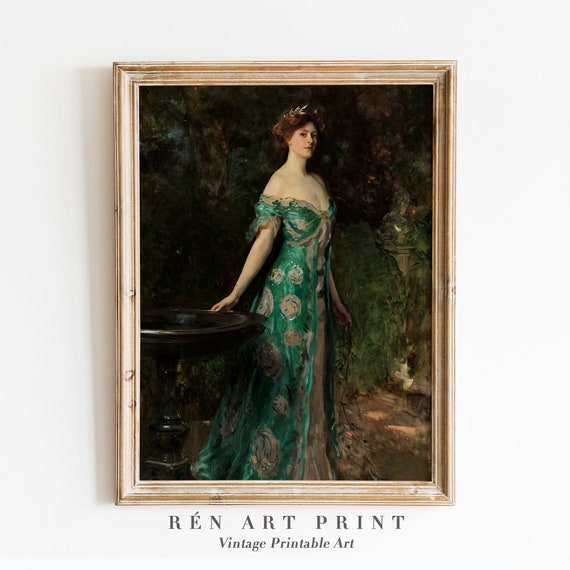 Victorian Woman Vintage Lady Portrait Art Print