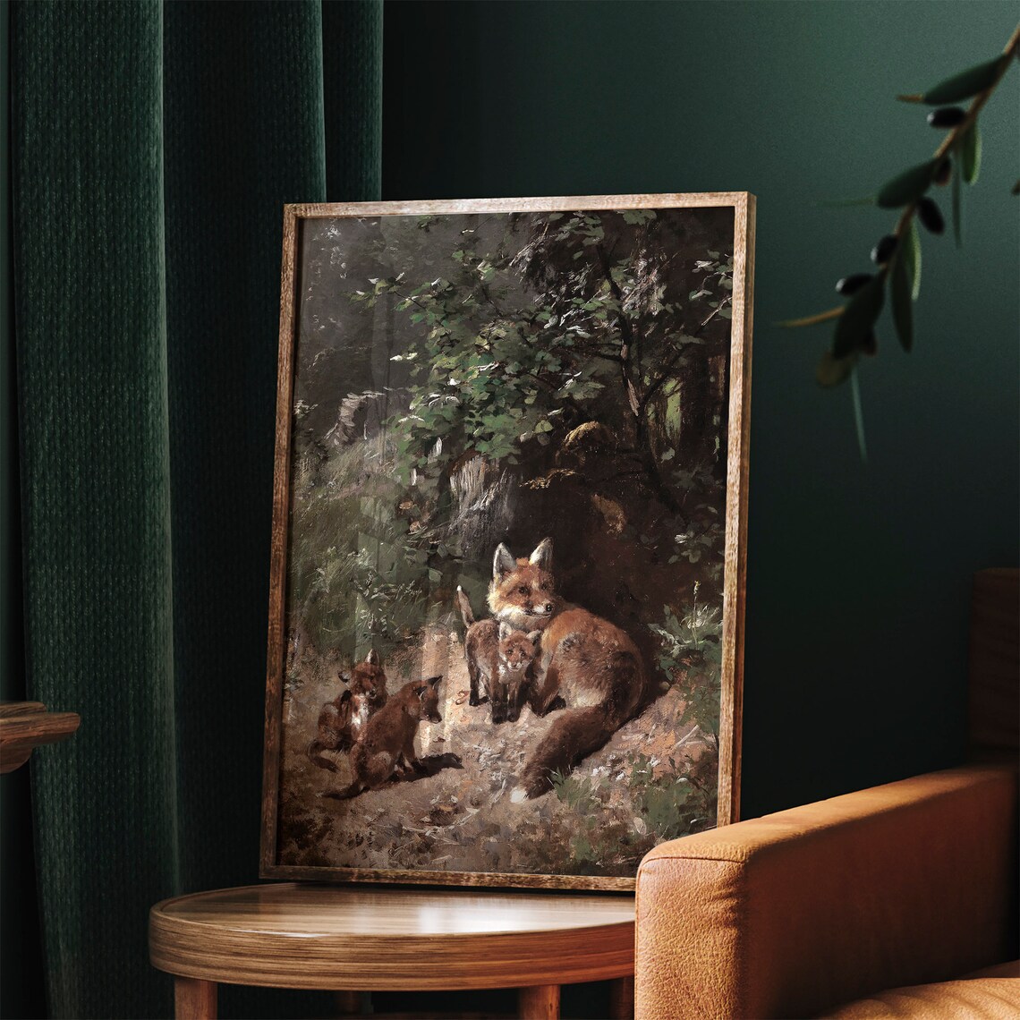Vintage Fox Print, Antique Animal Nursery Decor - Image 3