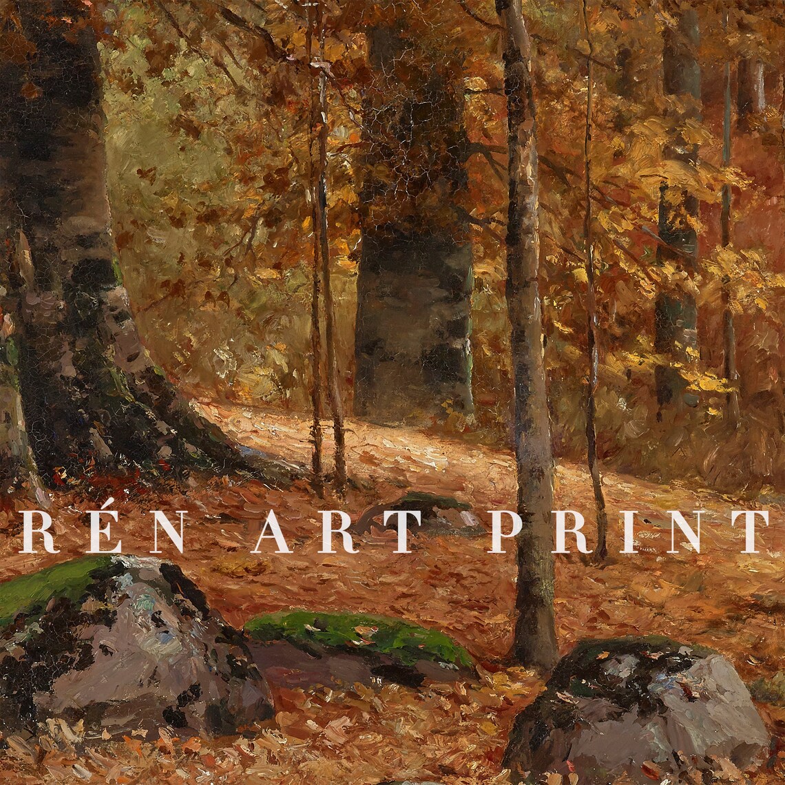 Autumn Landscape Painting, Vintage Fall Wall Art Print - Image 3