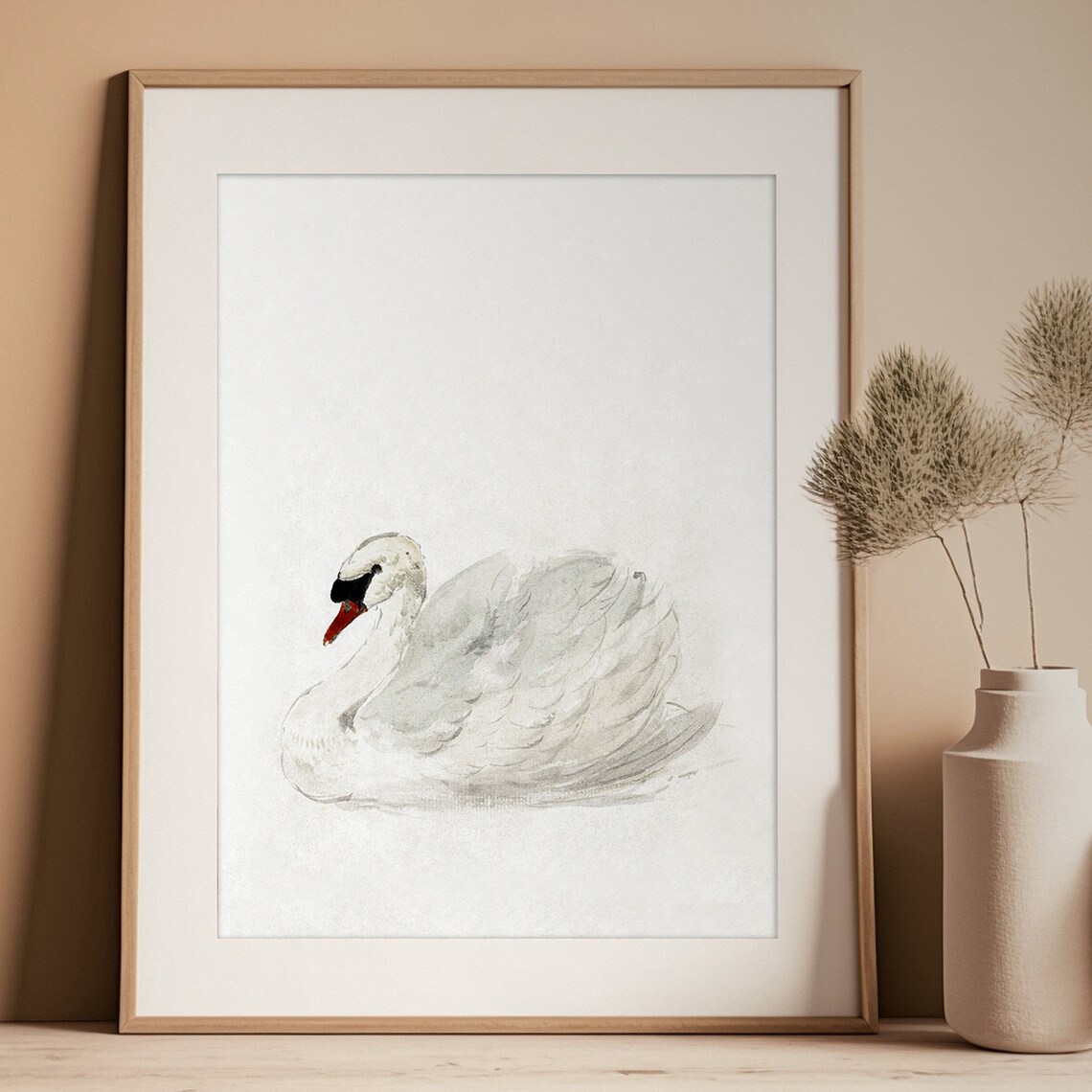 Antique Swan Vintage Nursery Art Print, Girls Room - Image 3