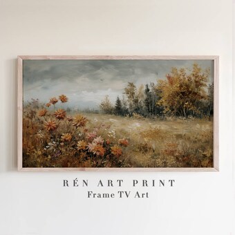 Fall Frame Tv Art Set Autumn Frame Tv Art Bundle Vintage Fall Landscape Paintings Autumn Frame Tv Art Farmhouse Fall Decor