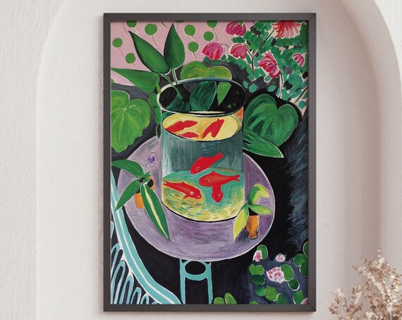 Henri Matisse Goldfish, Mid-Century Modern Art Print
