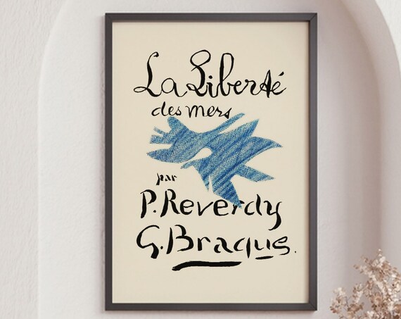 Georges Braque Exhibition Poster, Wall Art Print
