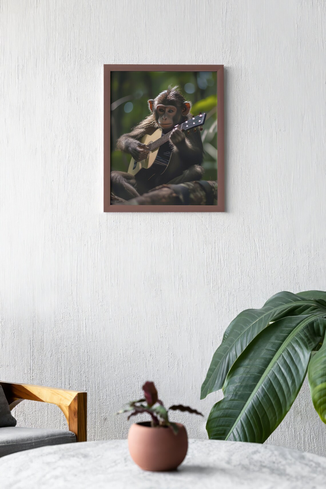 Monkey Print, Funny Animal Music Gift - Image 2