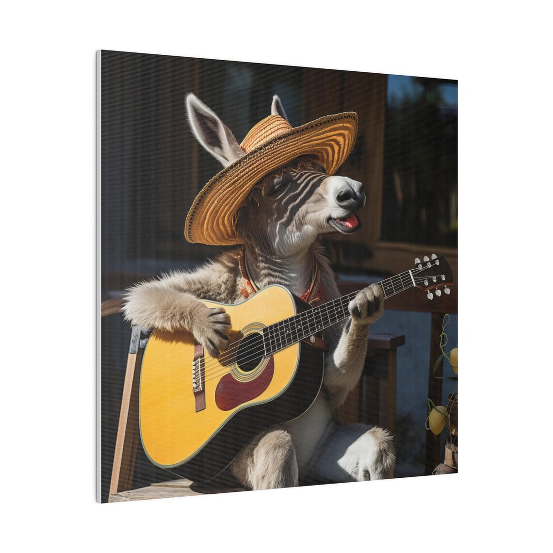 Donkey Funny Music Latin Latino Art, Abstract Animal - Image 4