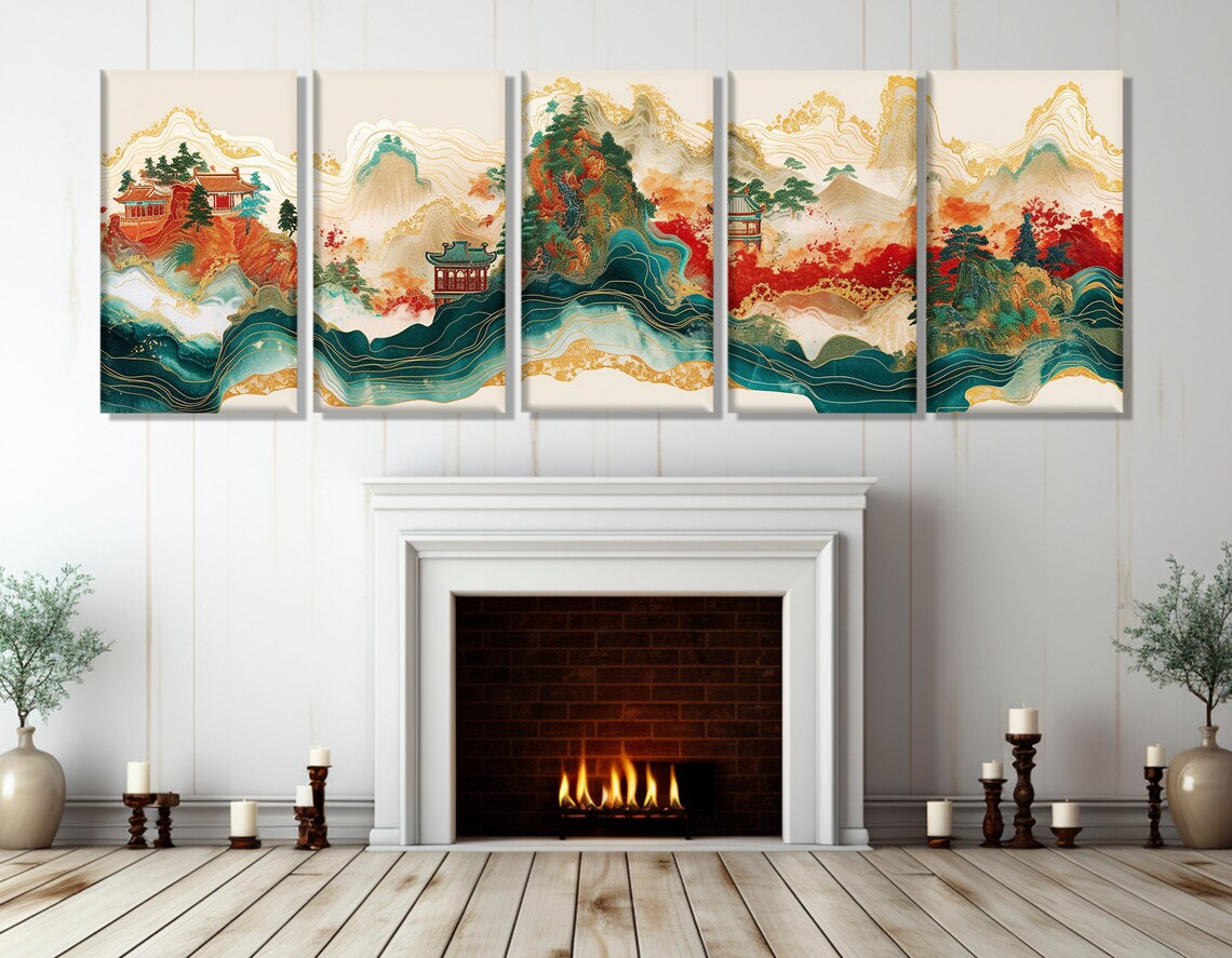 Spring Abstraction, Traditional Chinese Style Art Print - Image 3