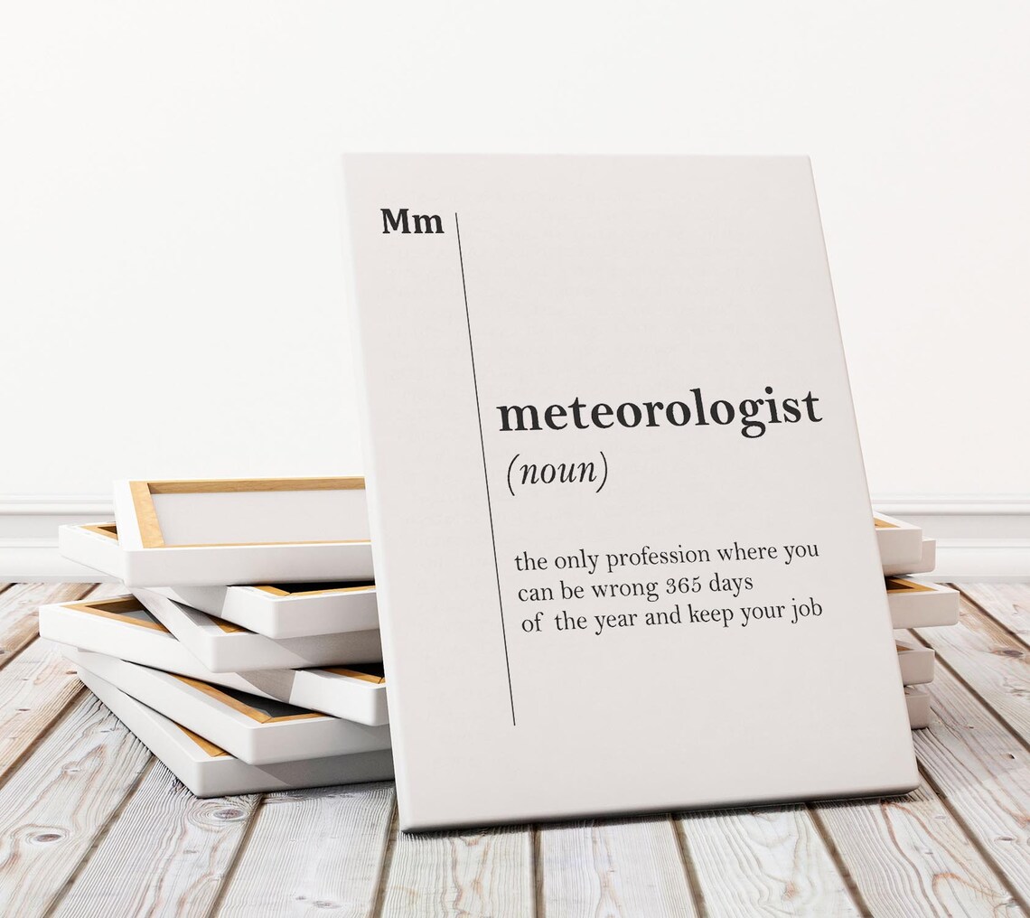 Meteorologist Funny Definition Print Weather Gift for Forecasters - Image 3