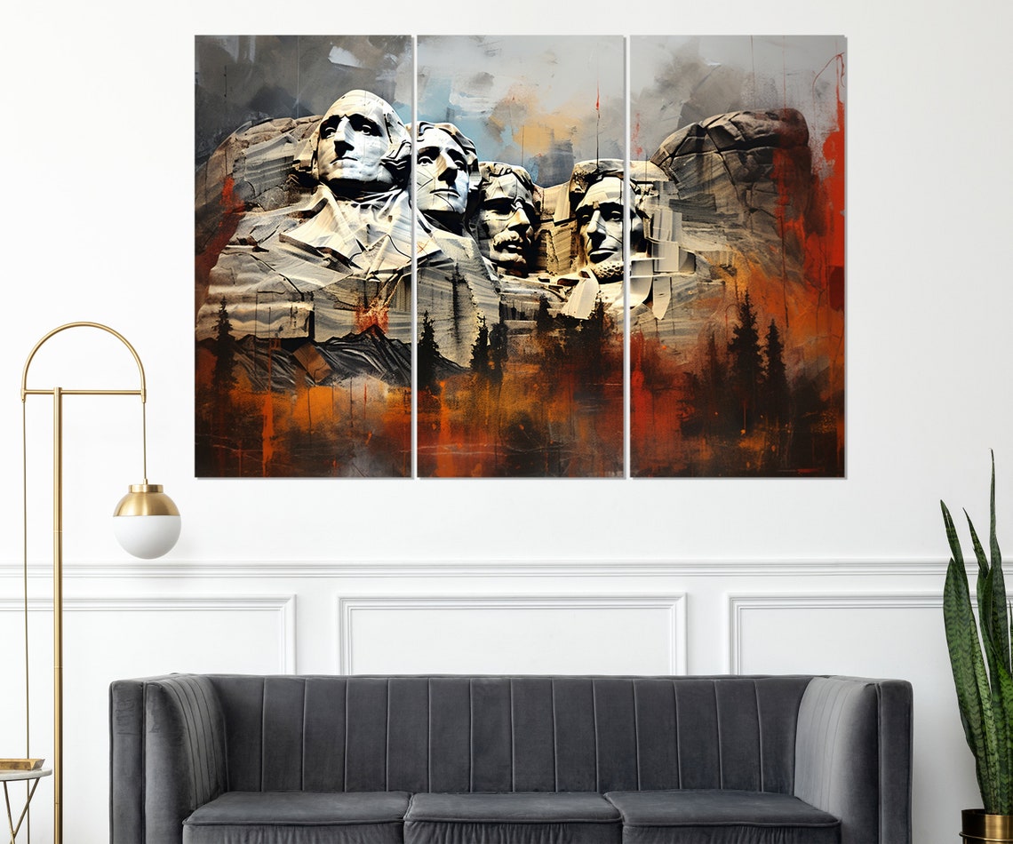 Abstract Mount Rushmore, Wall Art Print - Image 4