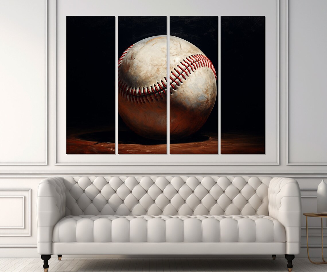 Abstract Baseball Art Print, Baseball Fan Gift - Image 2
