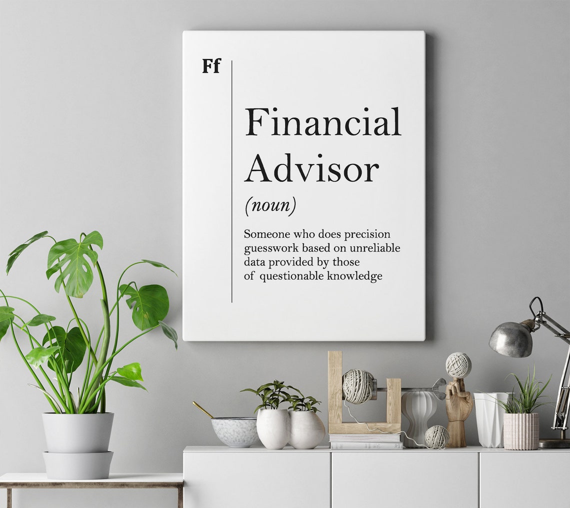 Financial Advisor Funny Definition Print Finance Gift for Offices - Image 4