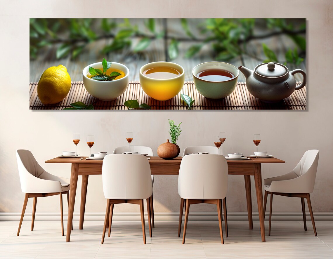 Tea Ceremony Kitchen Wall Art Print, Tea Lover Gift