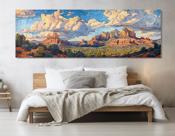 Sedona Rocks Abstract Arizona Landscape Art Print