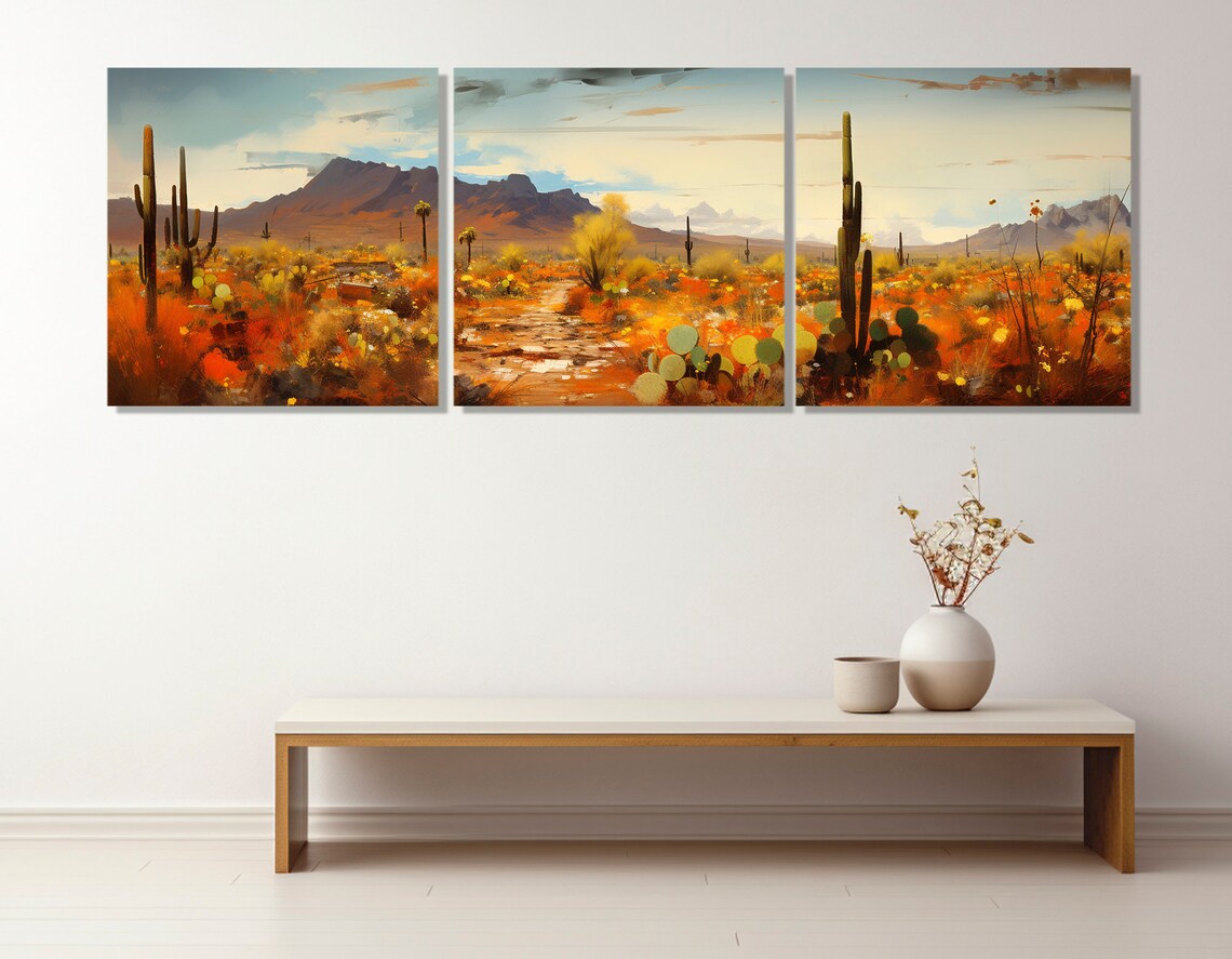 Arizona Desert Print, Sonoran Desert Landscape Art - Image 3