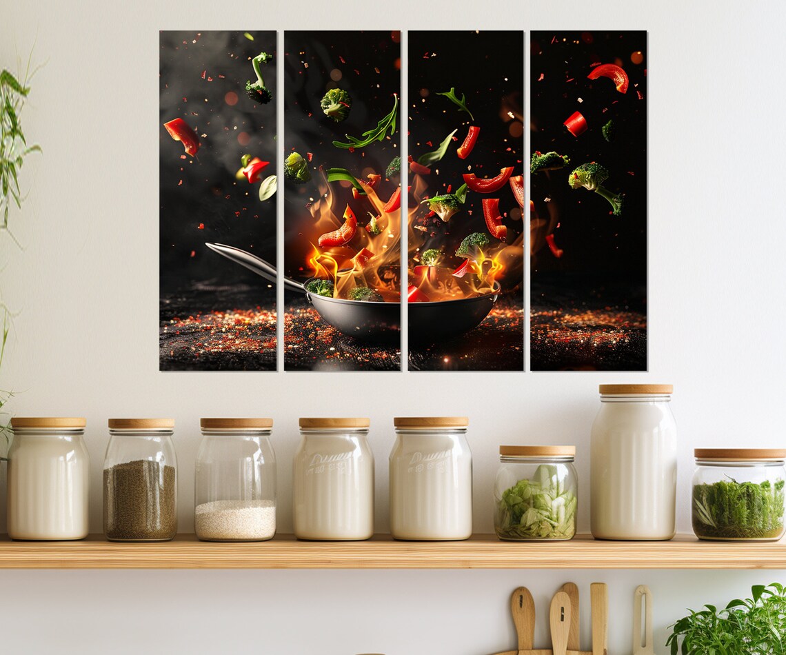 Frying Pan Kitchen Wall Decor, Cooking Art Print - Image 2