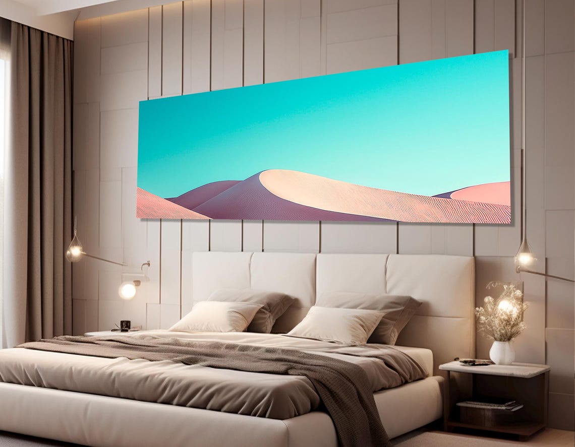 Minimalist Sand Dunes Print Abstract Desert Wall Art Minimalism Art Contemporary Wall Decor Framed And Ready To Hang - Image 2
