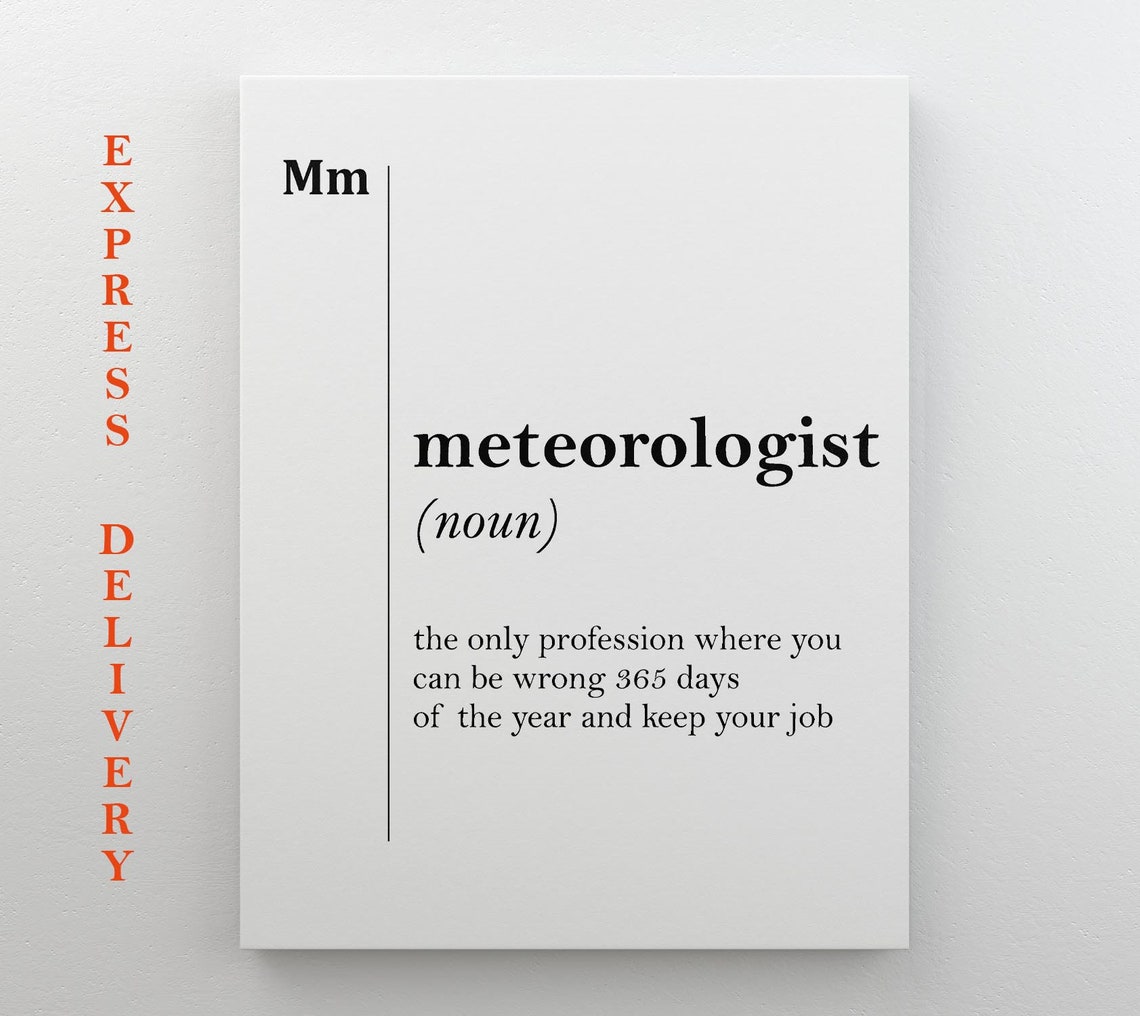 Meteorologist Funny Definition Print Weather Gift for Forecasters - Image 4