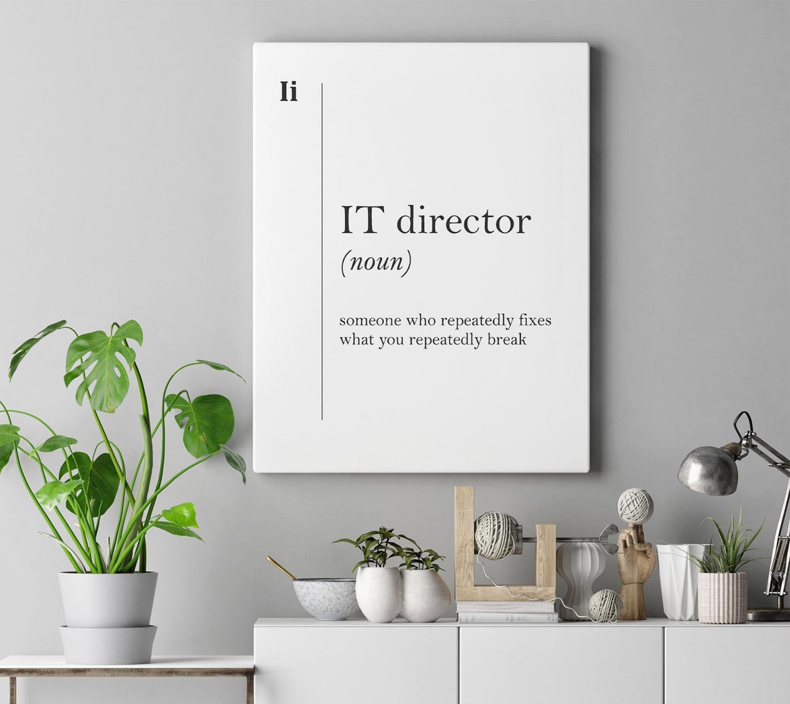 IT Director Funny Definition Dictionary Print Gift for Tech Offices - Image 4