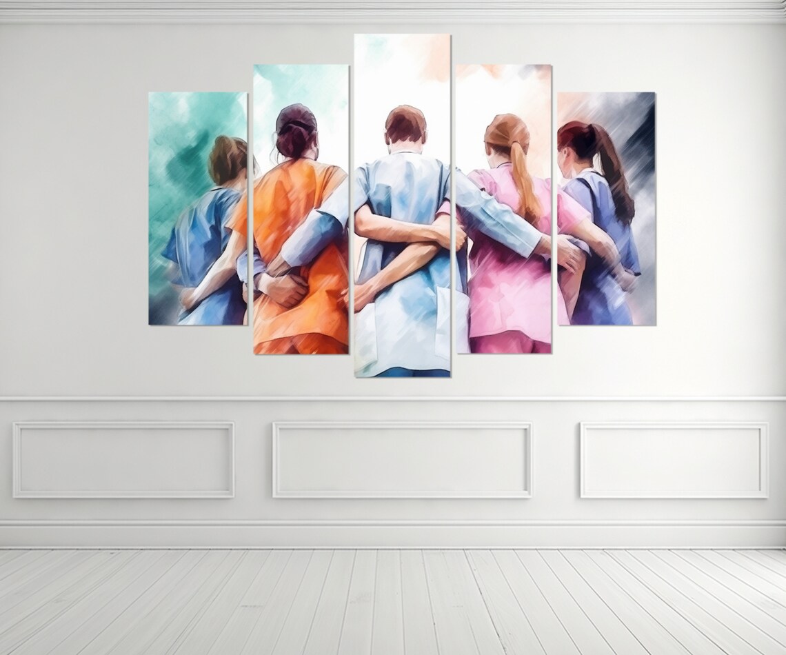 Doctors Wall Art Hospital Wall Decor Doctor Gift Doctors Print Framed And Ready To Hang - Image 3