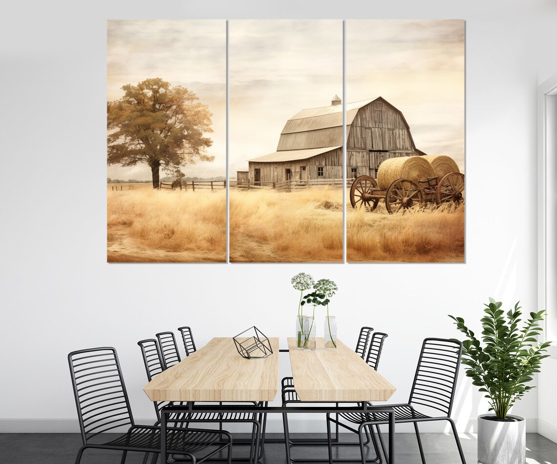 Rustic Barn Farmhouse Wall Art Print, Farmer Gift - Image 4