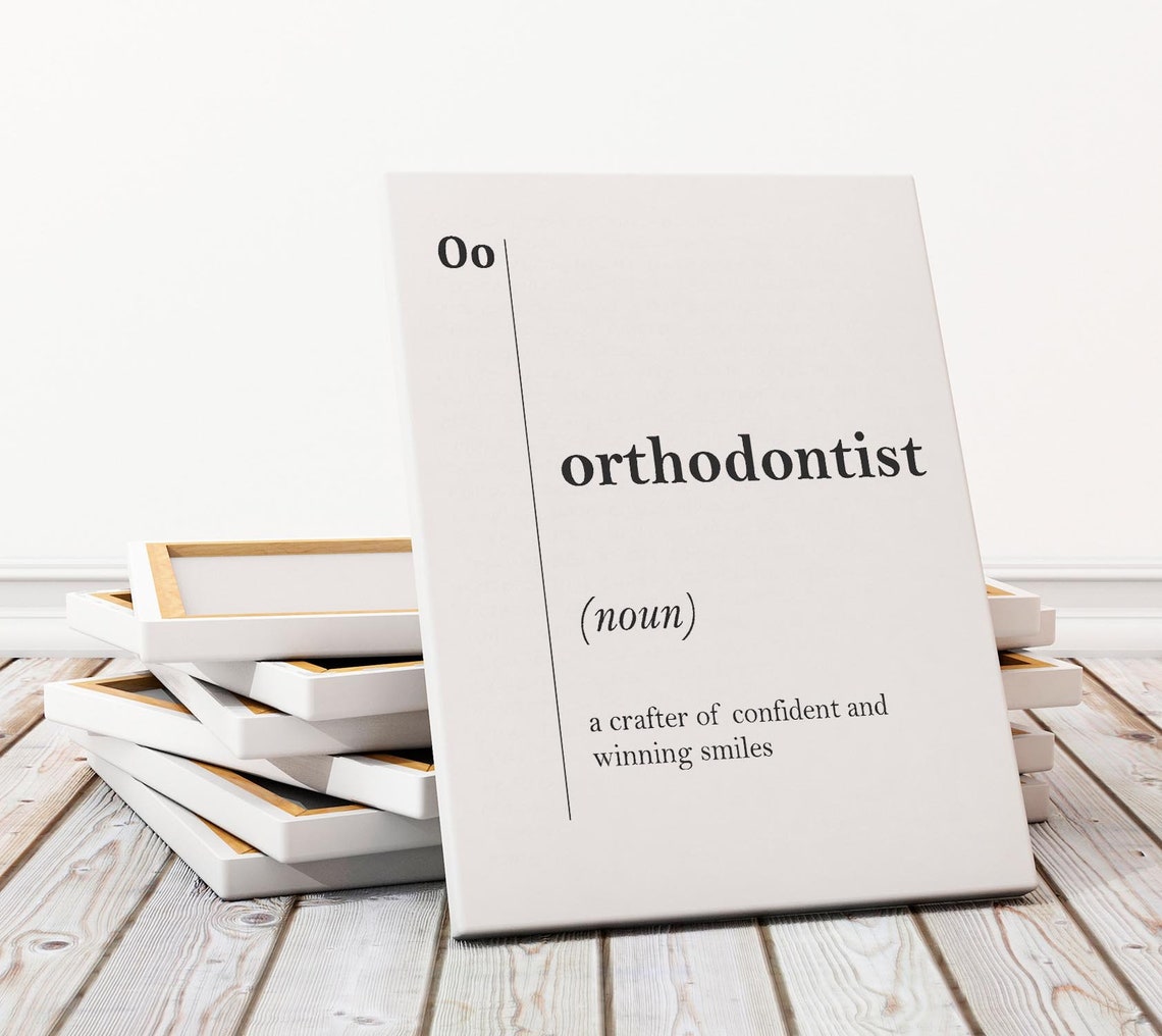 Orthodontist Definition Print Confident Smiles Dictionary Wall Gift - Image 3