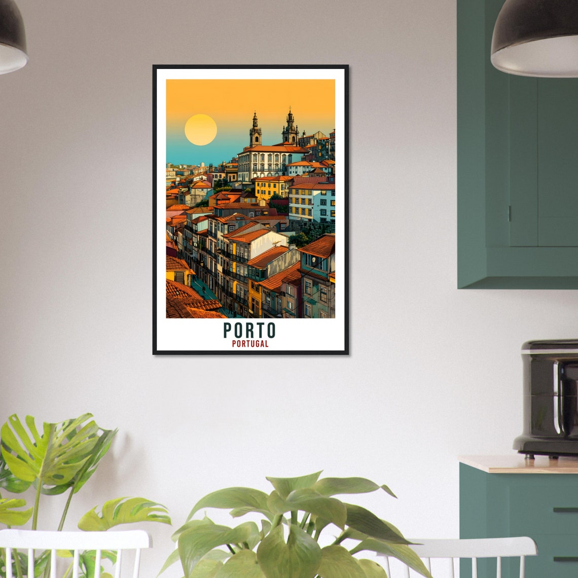 Porto Travel Print Portugal Wall Art Wall Hanging Home Dcor Porto Gift Portugal Landmark Artwork Gift Porto Portugal Holiday Travel Poster - Image 3