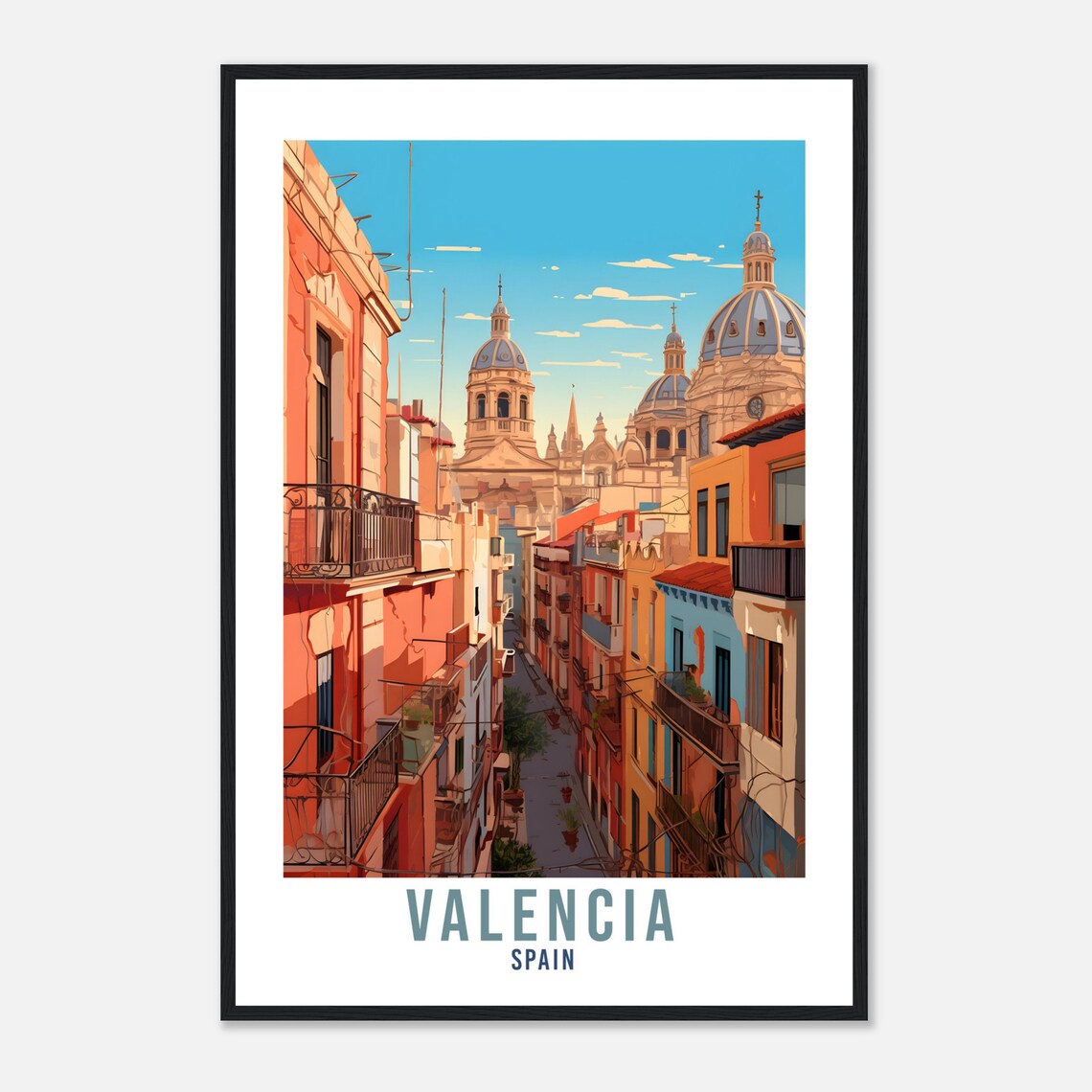 Valencia Vintage Spain Travel Poster Art Print - Image 4
