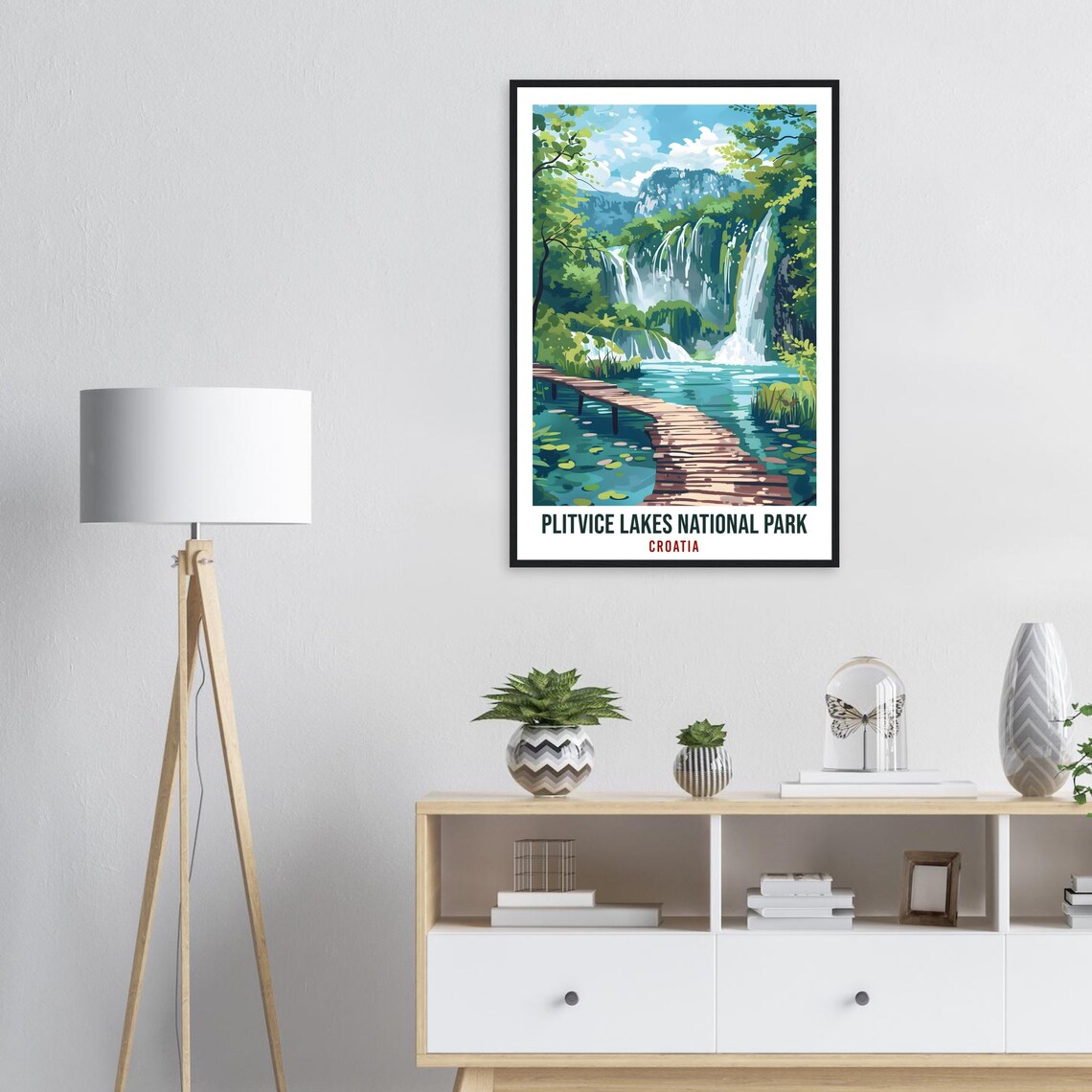 Plitvice Lakes National Park Travel Print Poster - Image 3
