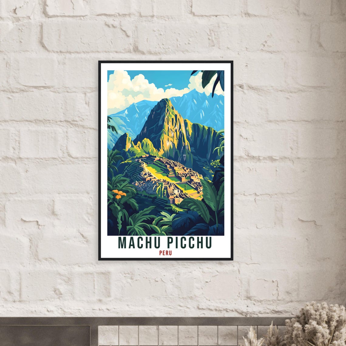 Machu Picchu Peru Ancient Citadel Andean Mountain View Poster - Image 2