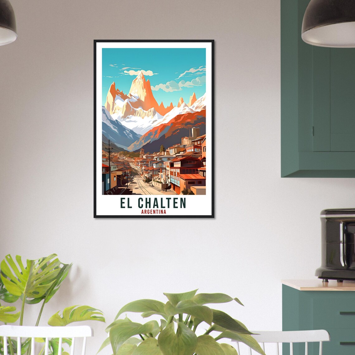 El Chalten Argentina Travel Poster, Landscape Art - Image 3