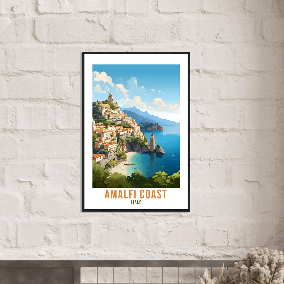 Amalfi Coast Travel Print Wall Art Amalfi Italy Wall Hanging Home Decor Amalfi Gift Art Lovers Wall Art Print Amalfi Italy Art Amalfi Art - Image 4