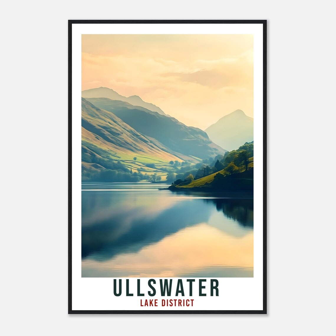 Ullswater Travel Poster, Lake District Home Decor - Image 4