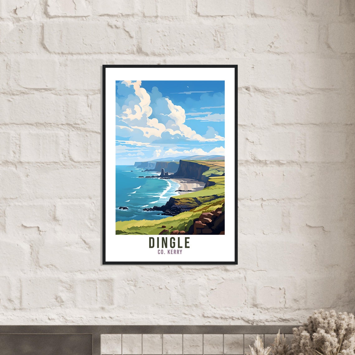 Dingle County Kerry Ireland Coastal Cliffs Scenic Travel Poster - Image 2