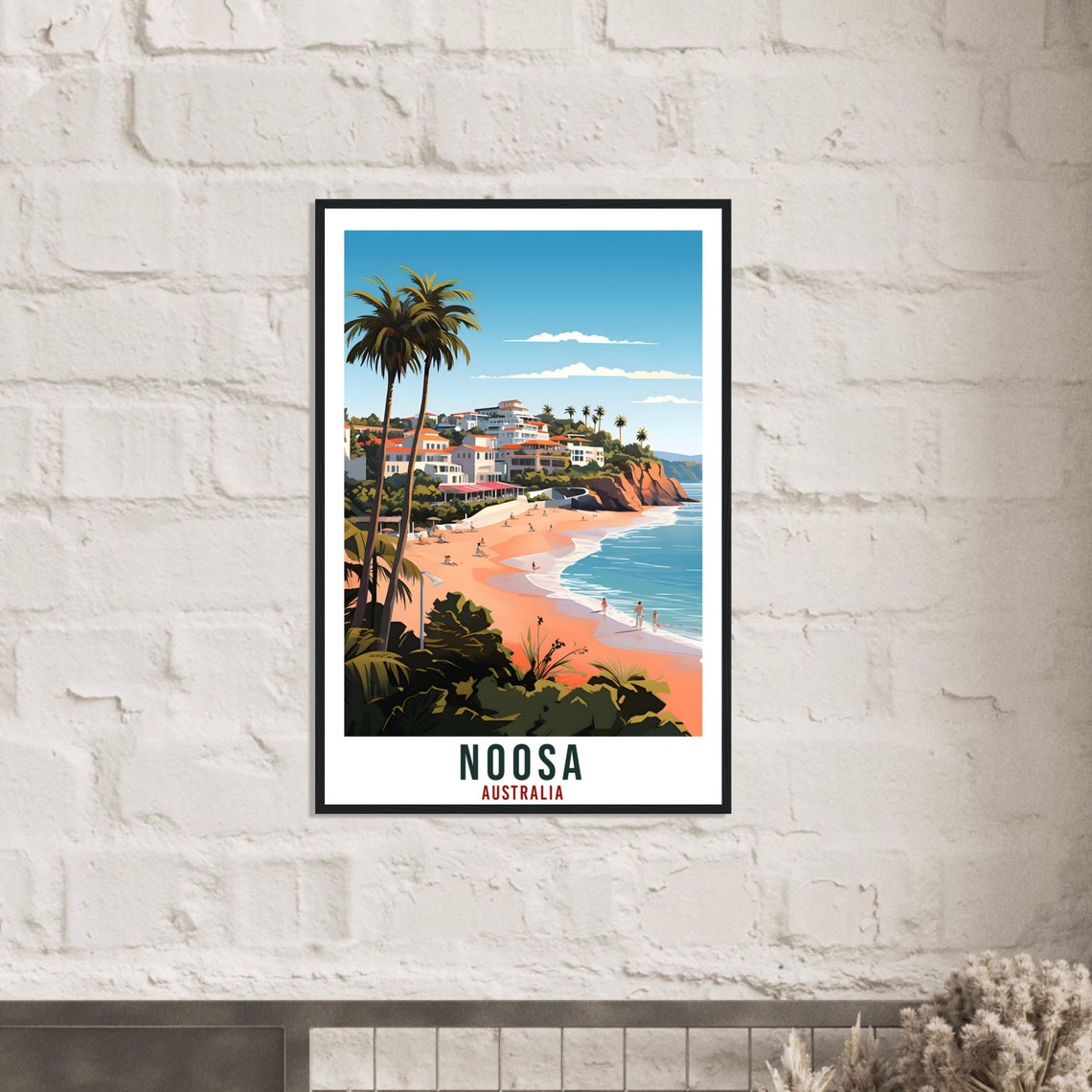 Noosa Travel Poster Wall Art Noosa Australia Home Dcor Artwork Wall Hanging Noosa Art Gifts Noosa Travel Print Australian Art Lovers Gift - Image 2