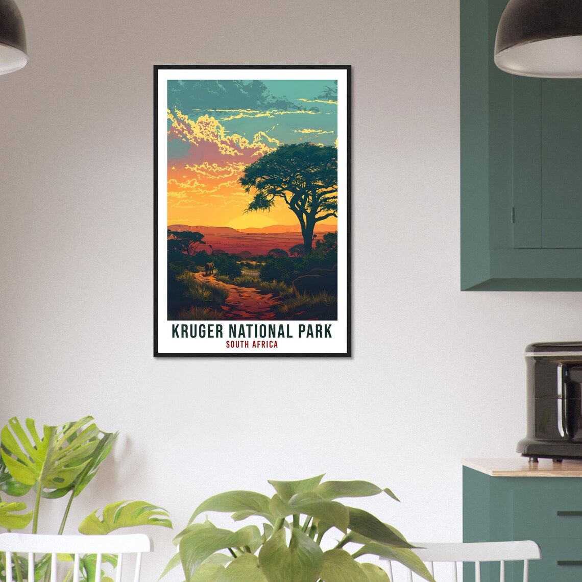 Kruger National Park South Africa Travel Poster, Park Art - Image 3