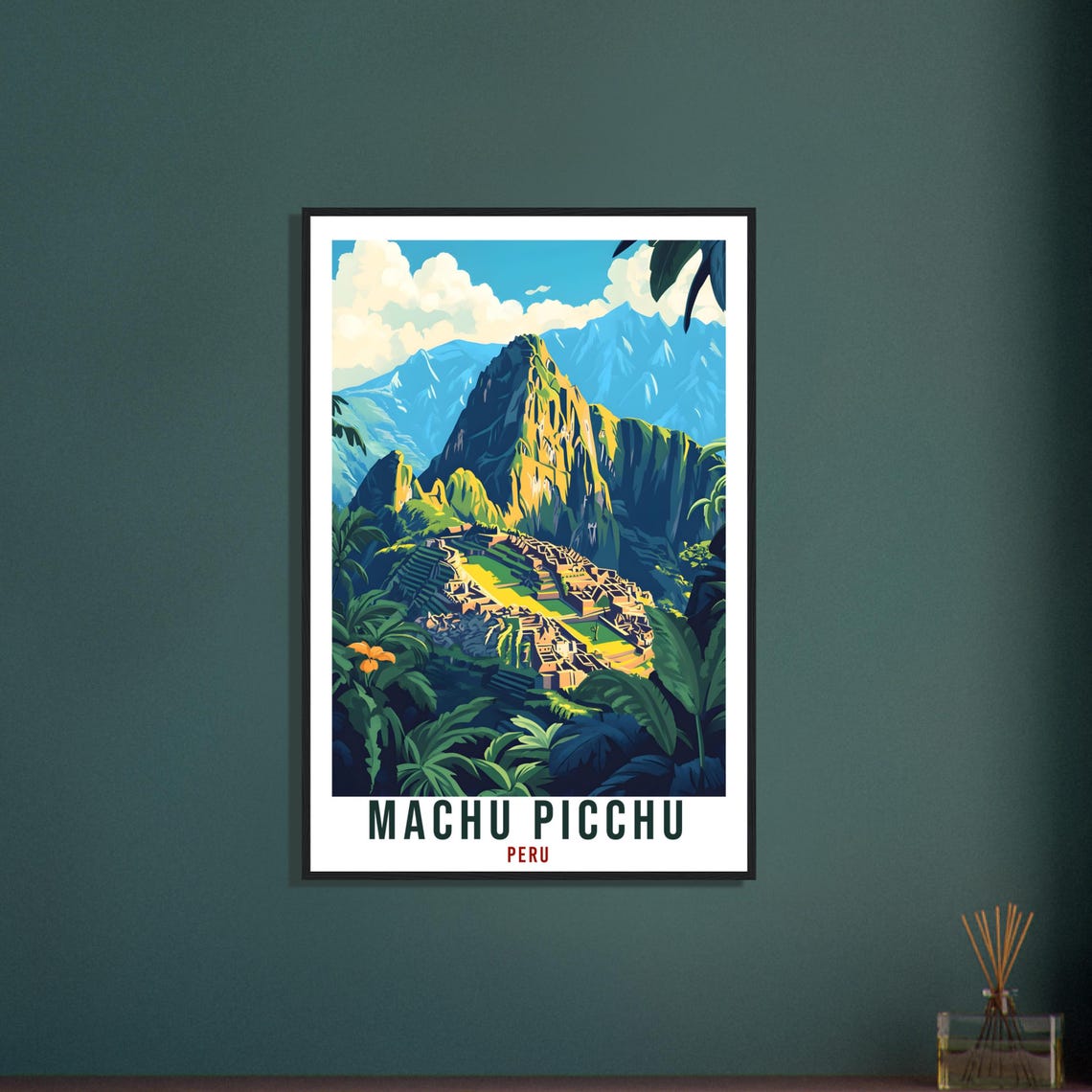 Machu Picchu Peru Ancient Citadel Andean Mountain View Poster - Image 3