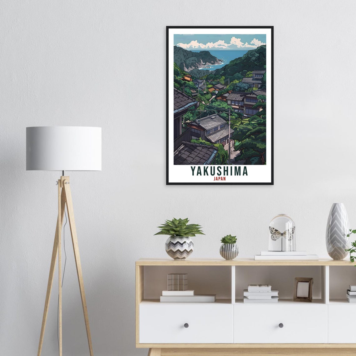 Yakushima Travel Print Japan Home Decoration Yakushima Wall Art Gift Wall Hanging Art Lover Japanese Artwork Japan Yakushima Travel Poster - Image 3