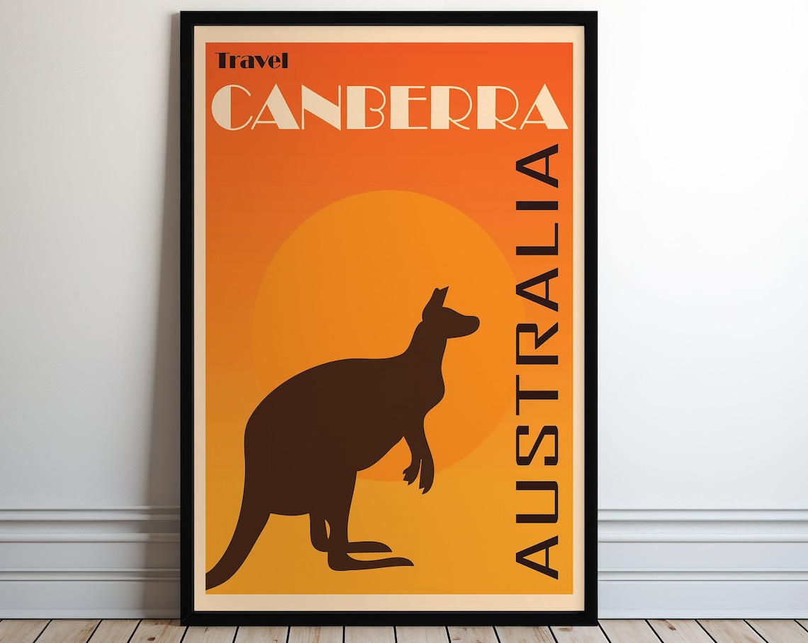 Canberra Australia Home Decor Travel Poster