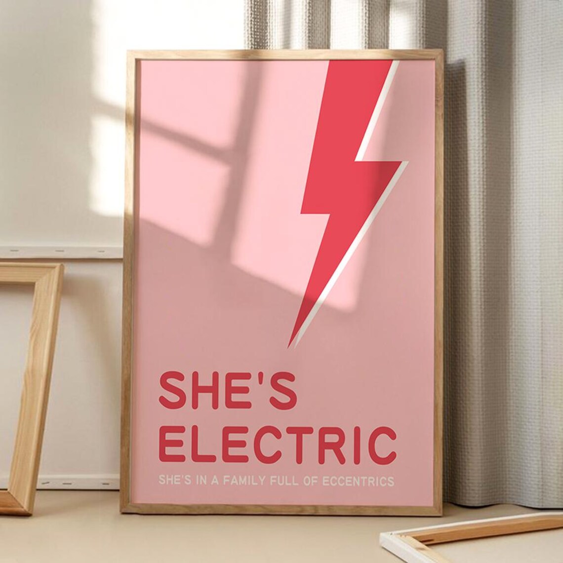 She's Electric Song Lyrics Retro Apartment Wall Art
