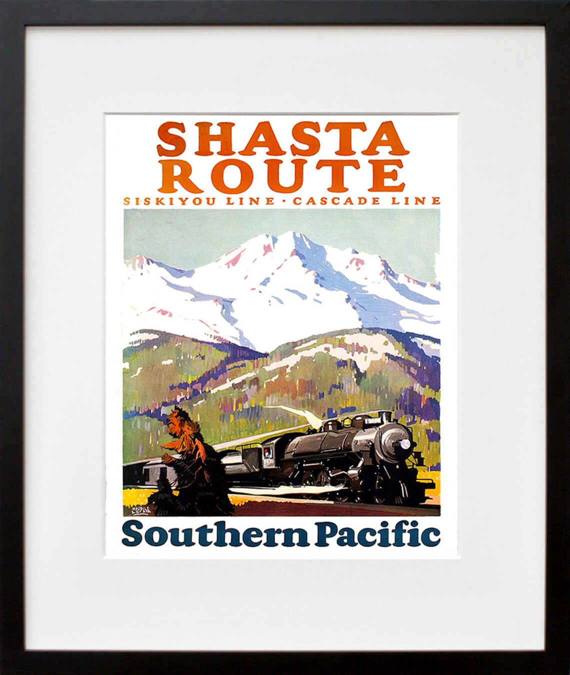 Train Poster Art, Retro Travel Decor Print - Image 2