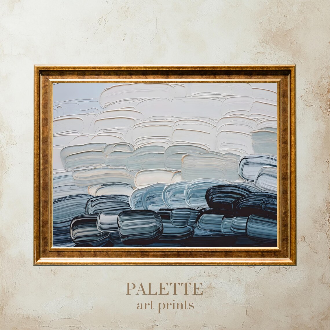 Abstract Brush Strokes, Minimalist Textured Painting - Image 3
