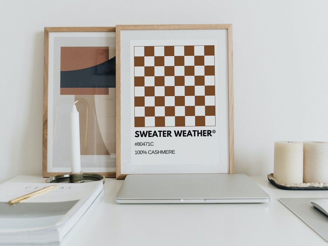 Sweater Weather Minimalist Christmas Art Print - Image 2