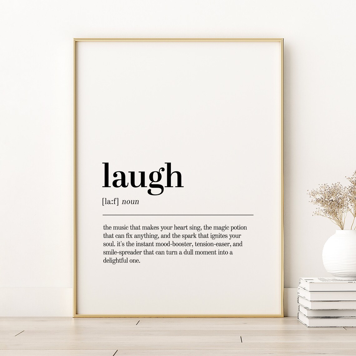 Laugh Definition Print Office Unique Gifts For Her Dictionary Art Instant