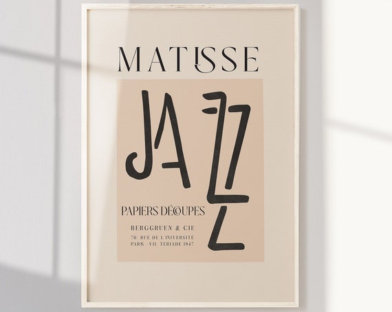 Matisse Jazz Exhibition Poster Modern Art Print