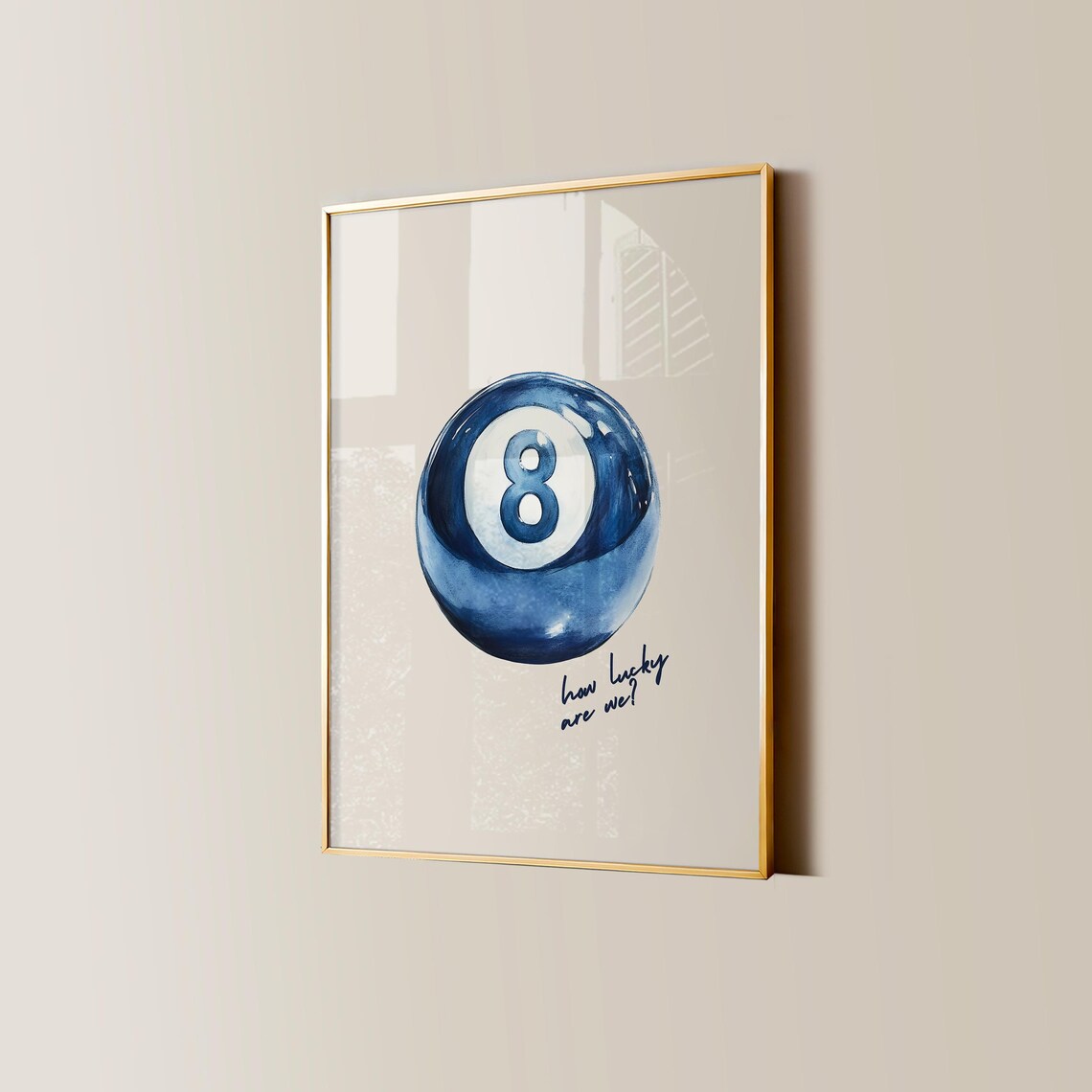 8 Pool Ball Print, Retro Maximalist Poster - Image 4