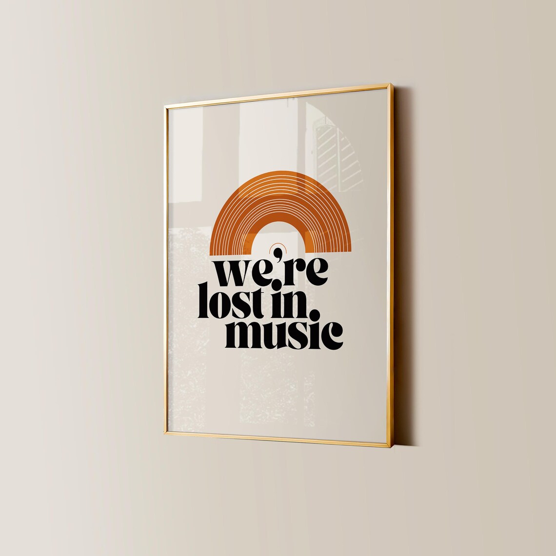 Vinyl Record Retro Music Typography Art Print - Image 3