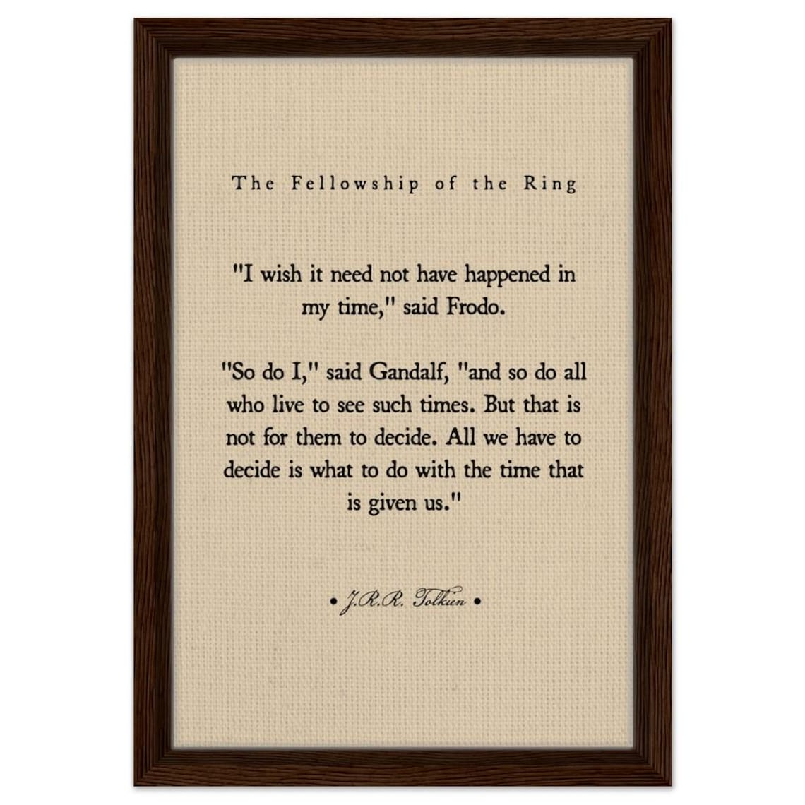 Lord Of The Rings Quote Art Print, Fantasy Books - Image 2