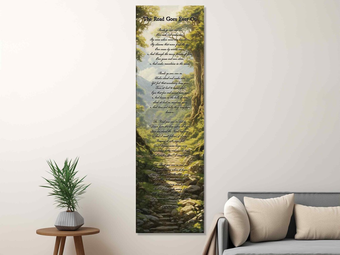 The Road Goes Ever On, Lord of the Rings Poster