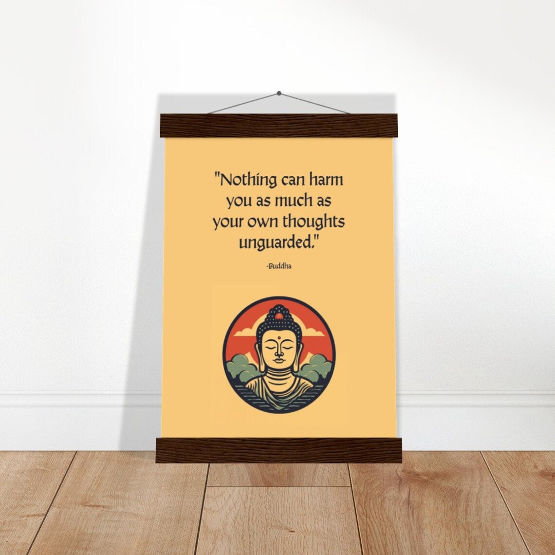 Buddha Quote Poster "Nothing Can Harm You As Much As Your Own Thoughts Unguarded." - Image 4