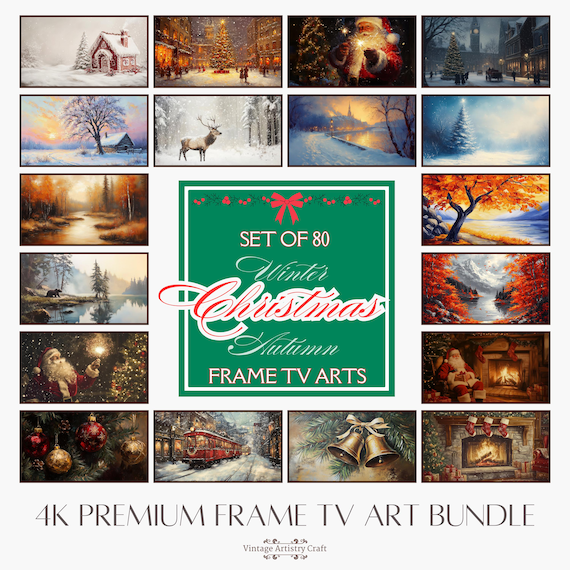 Christmas Vintage Holiday Art Print, Neutral Farmhouse